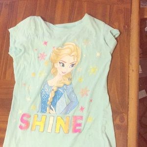 a frozen disney shirt bought from disney land